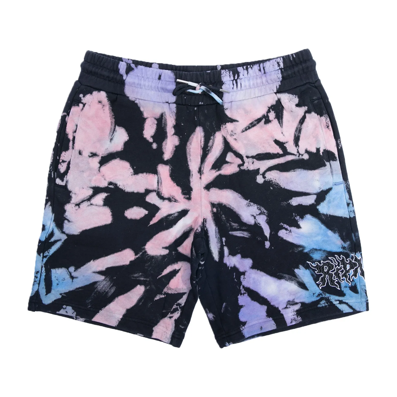 Blaze Sweatshorts (Black/Peach/Purple Tie Dye)<Ripndip Hot