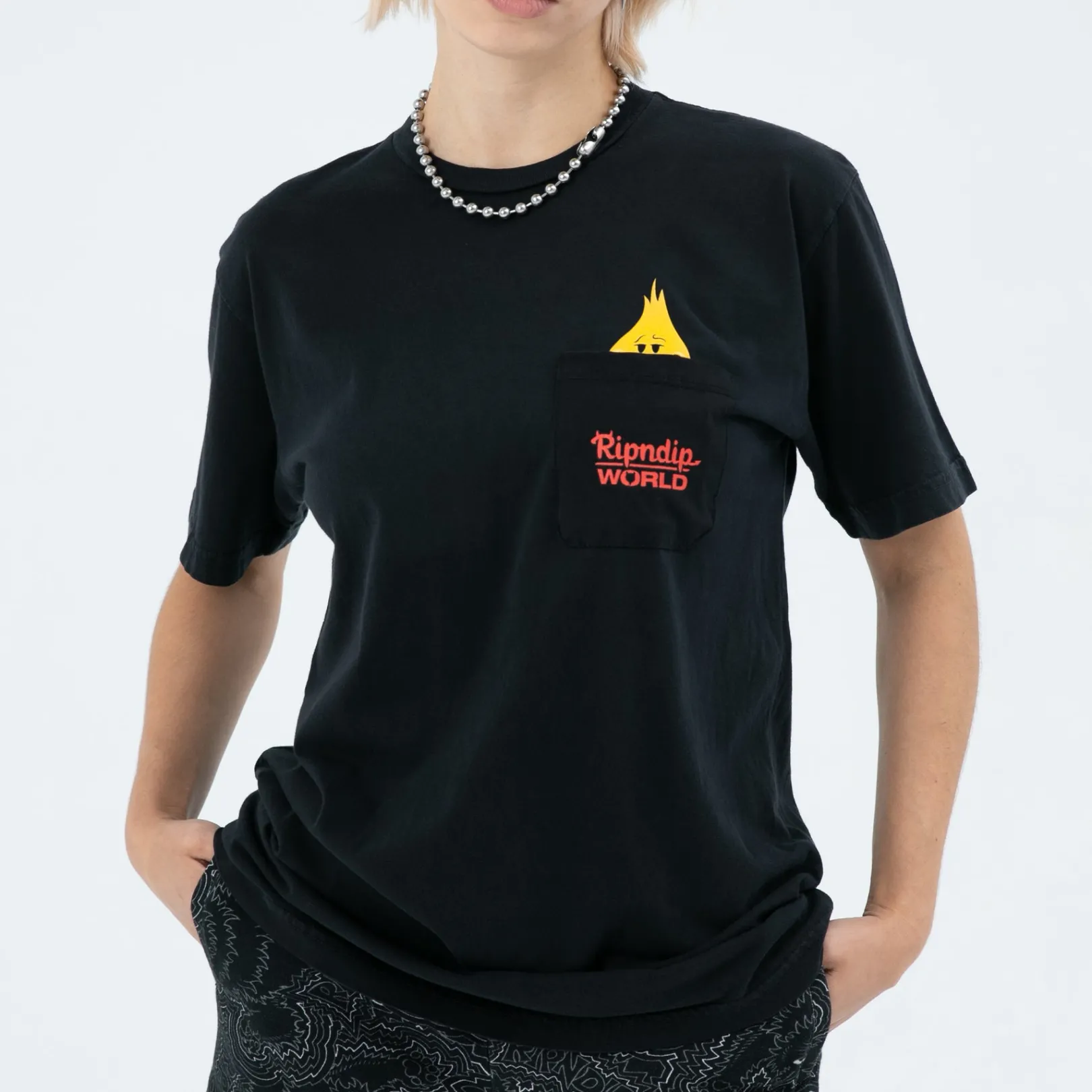 F U Flameboy Pocket Tee (Vintage Black)<Ripndip Hot