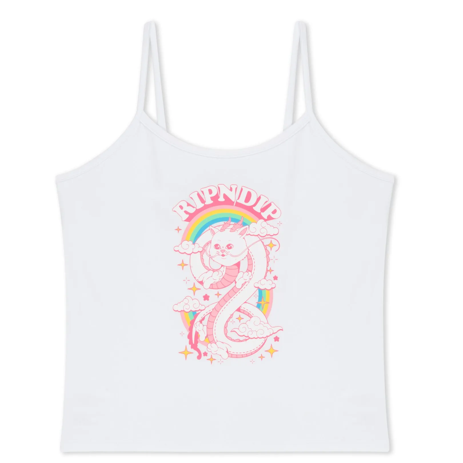 Fantasy Nerm Cropped Cami Tank Top (White)<Ripndip Sale