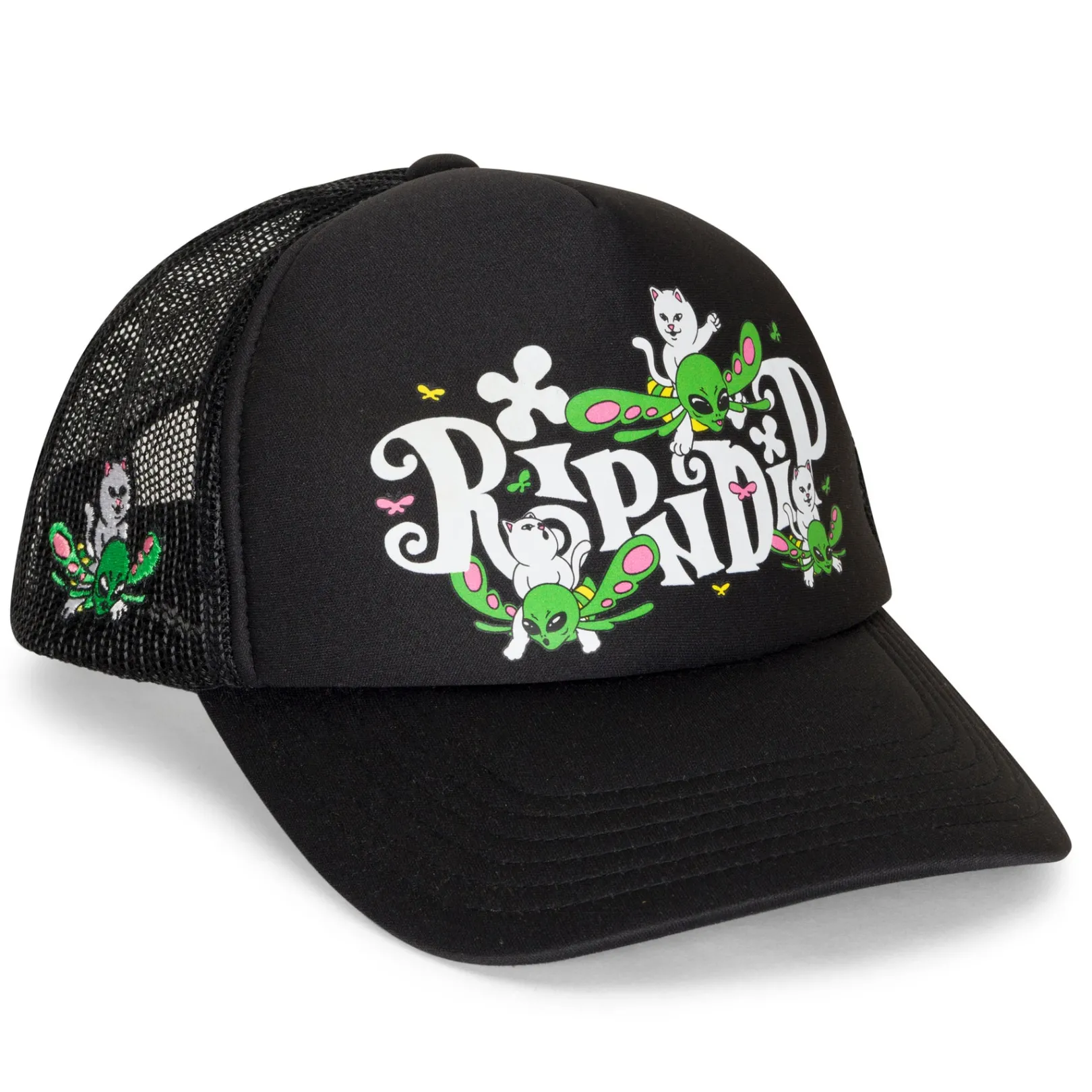 Fly Away Trucker Hat (Black)<Ripndip Store