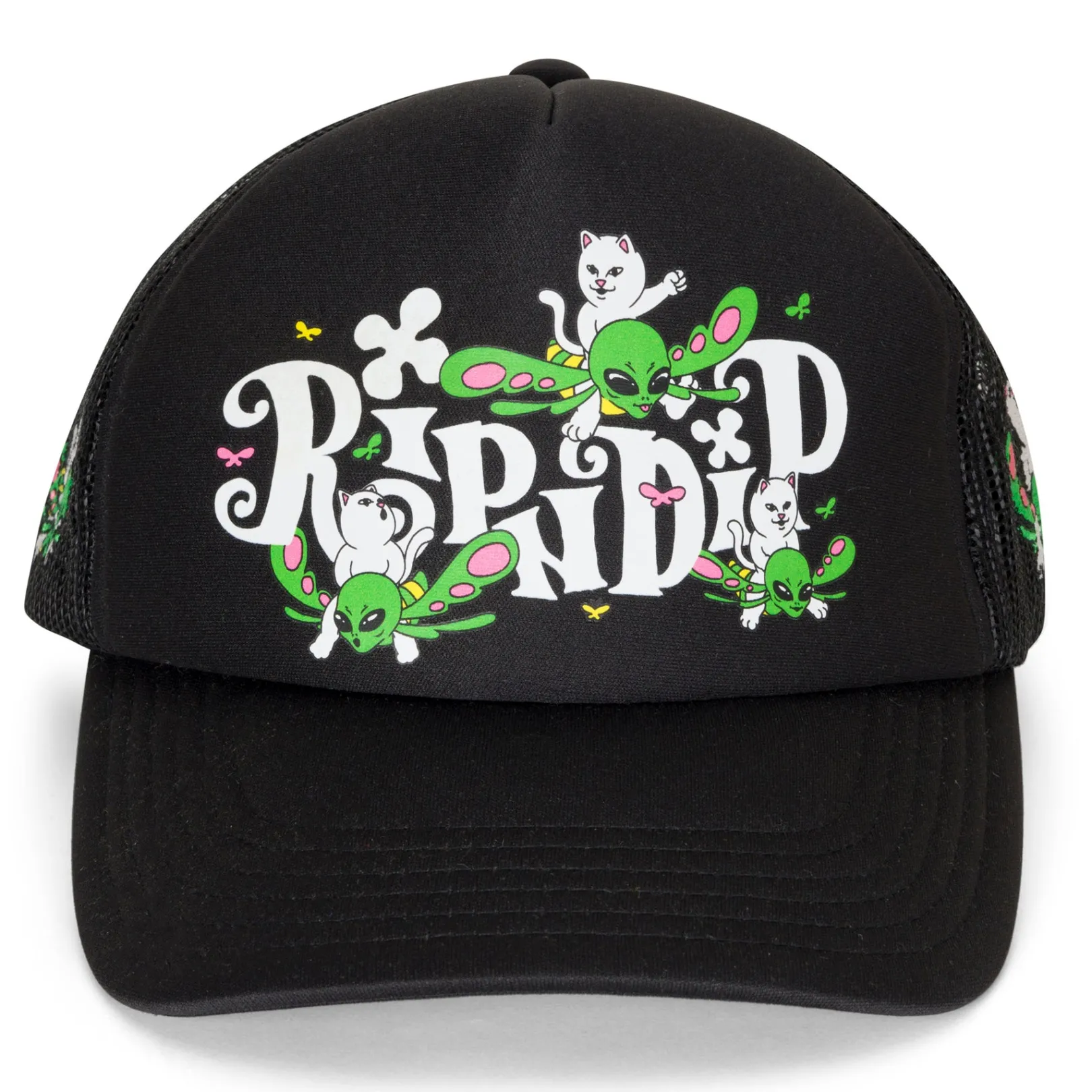 fly_away_trucker_hat_black_4-1.webp Fly Away Trucker Hat (Black)<Ripndip Store