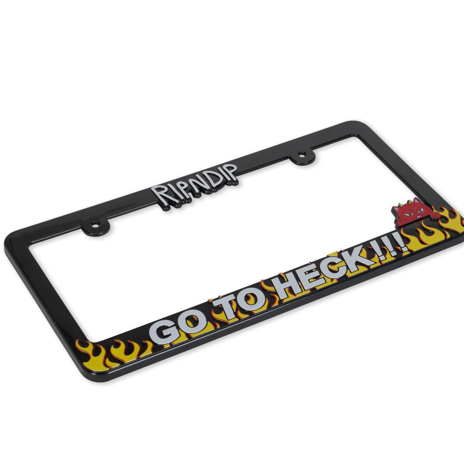 go_to_heck_license_plate_black_2-1.webp Go To Heck License Plate (Black)<Ripndip Flash Sale