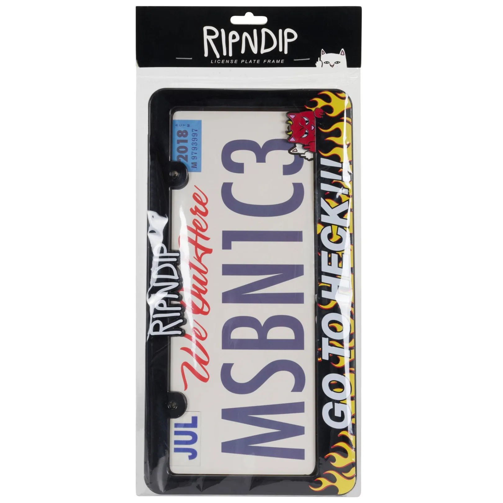 go_to_heck_license_plate_black_3-1.webp Go To Heck License Plate (Black)<Ripndip Flash Sale