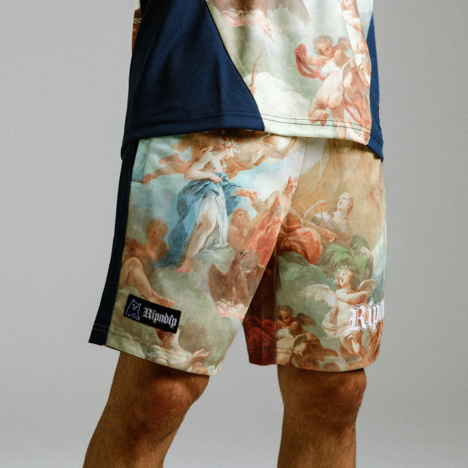 Heavens Waiting Soccer Shorts (Navy Multi)<Ripndip Online