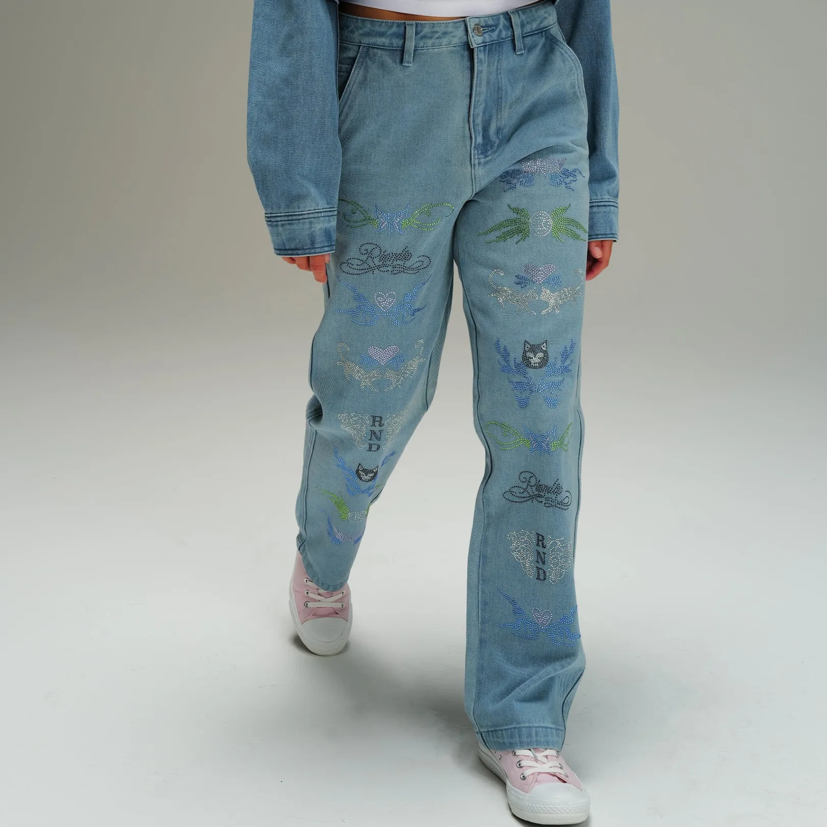 Hyaena Denim Pants (Medium Wash)<Ripndip New