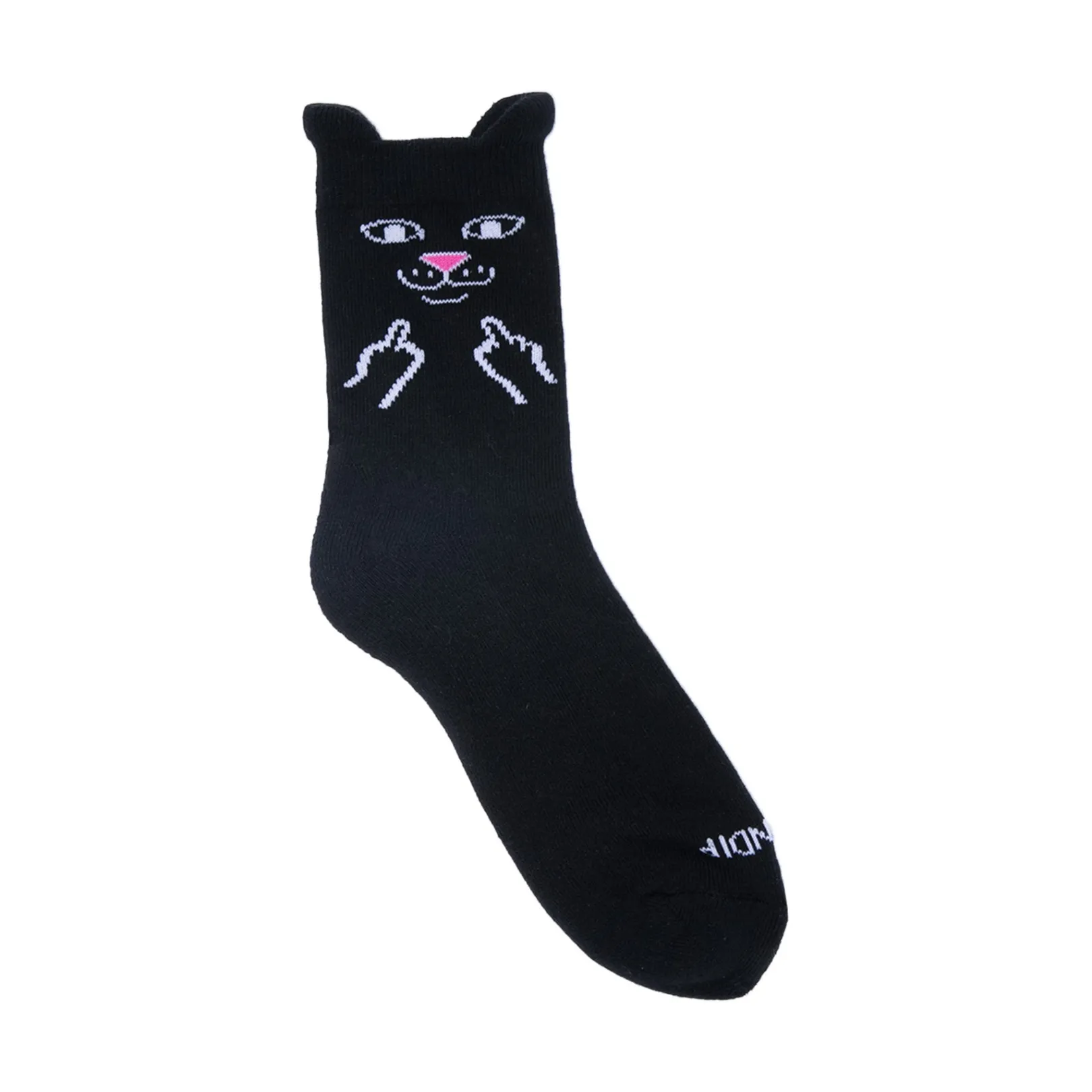 Jerm Face Mid Socks (Black)<Ripndip Online