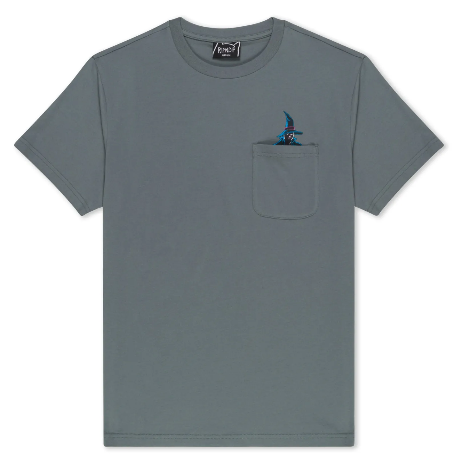 Jermie Witch Pocket Tee (Charcoal)<Ripndip Best