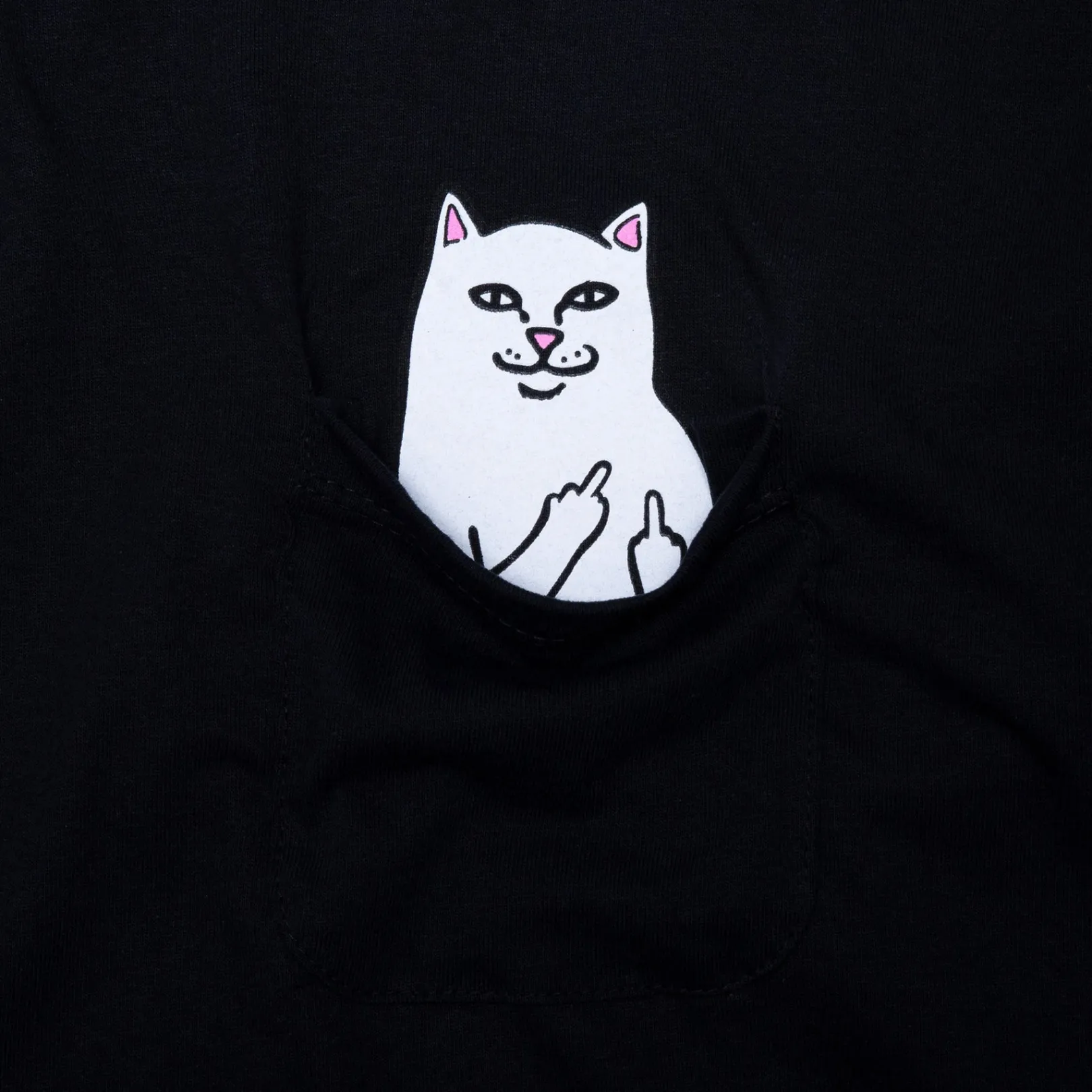 Lord Nermal L/S Pocket Tee (Black)<Ripndip Clearance
