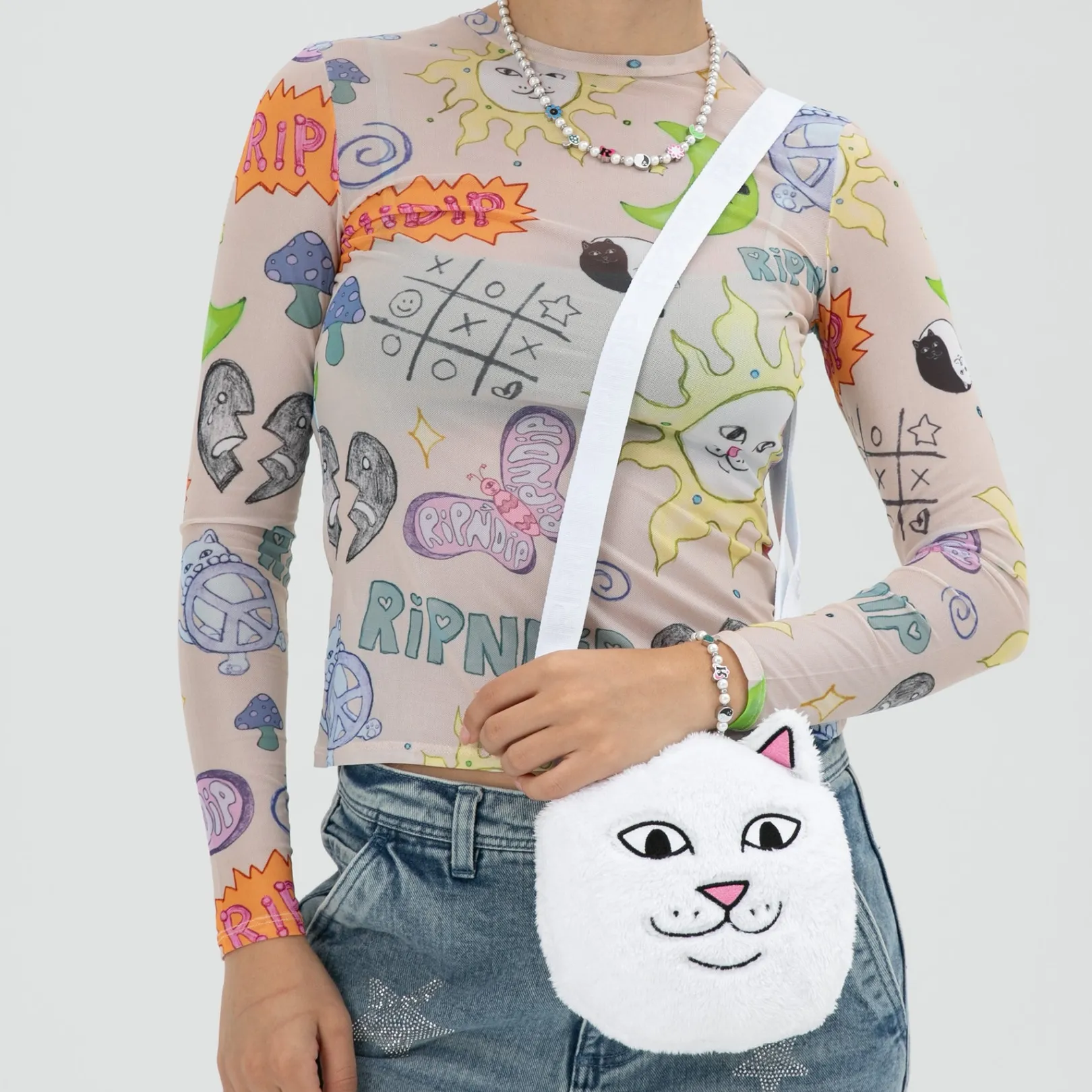 Lord Nermal Sherpa Crossbody Bag (White)<Ripndip Discount
