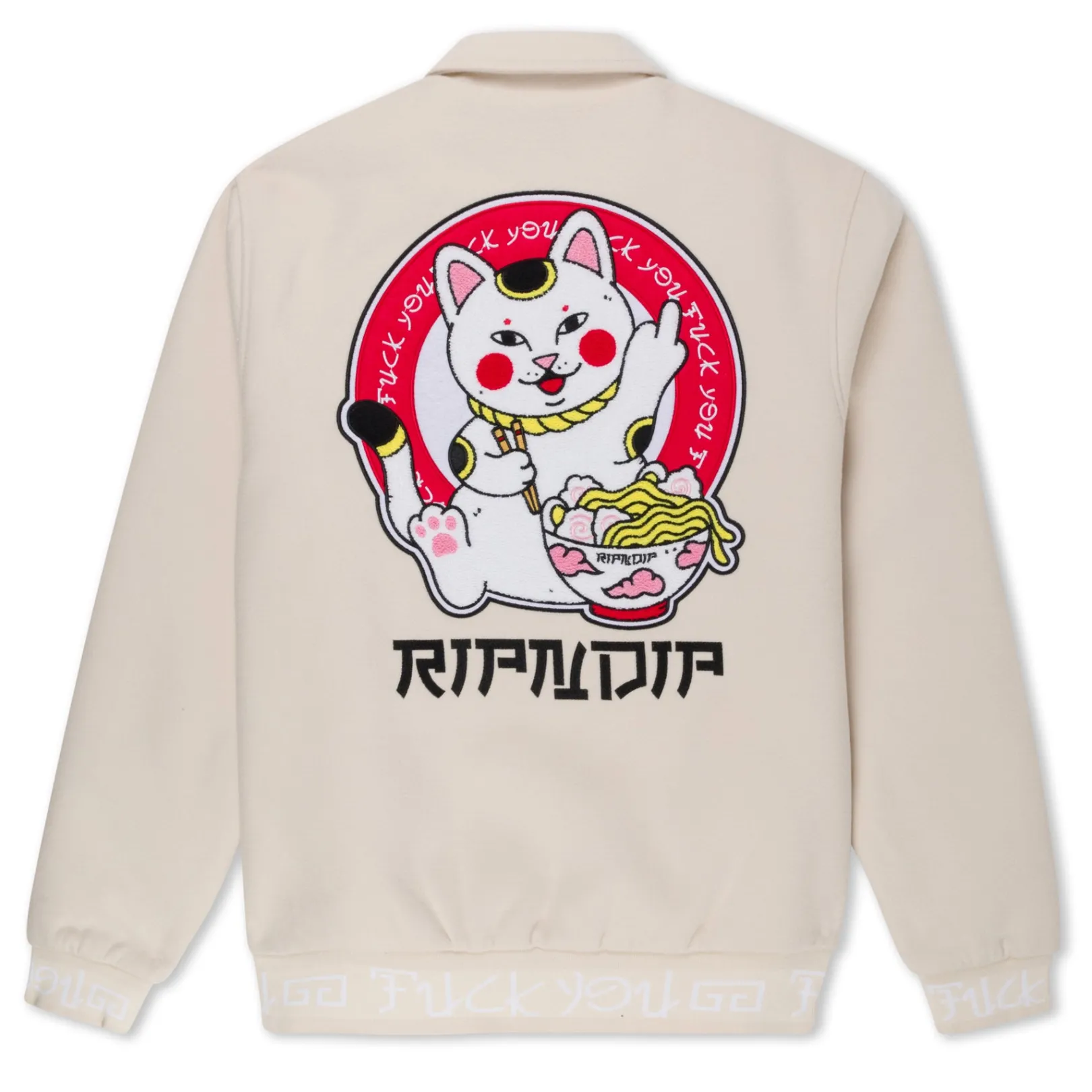 lucky_nerm_varsity_jacket_cream_3-1.webp Lucky Nerm Varsity Jacket (Cream)<Ripndip Fashion