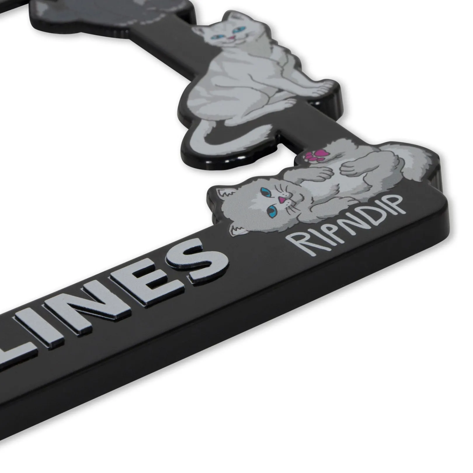 man_i_love_felines_license_plate_holder_black_2-1.webp Man I Love Felines License Plate Holder (Black)<Ripndip Cheap
