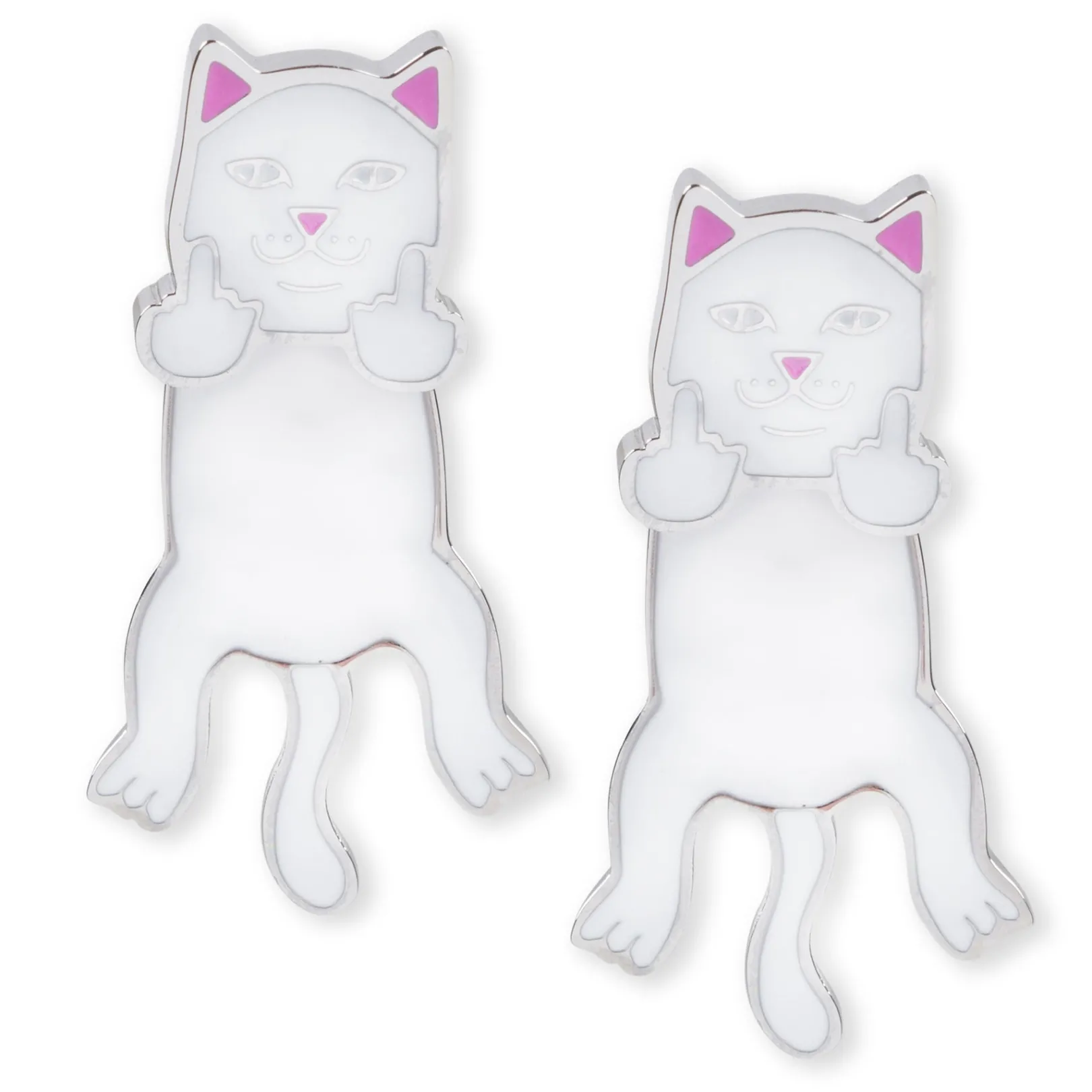 naughty_nerm_earring_set_white_3-1.webp Naughty Nerm Earring Set (White)<Ripndip Best Sale