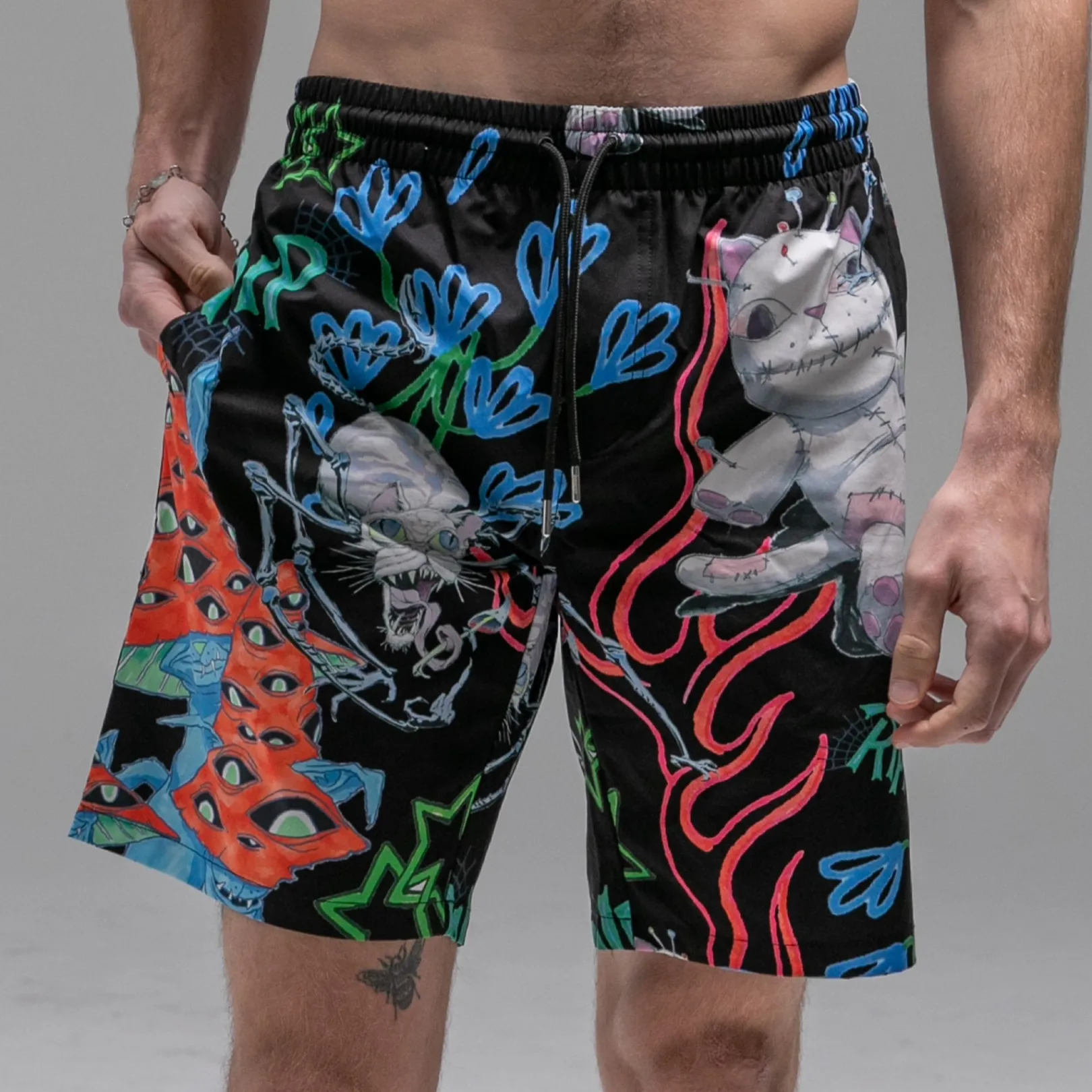 Travis Swim Shorts (Black)<Ripndip Store