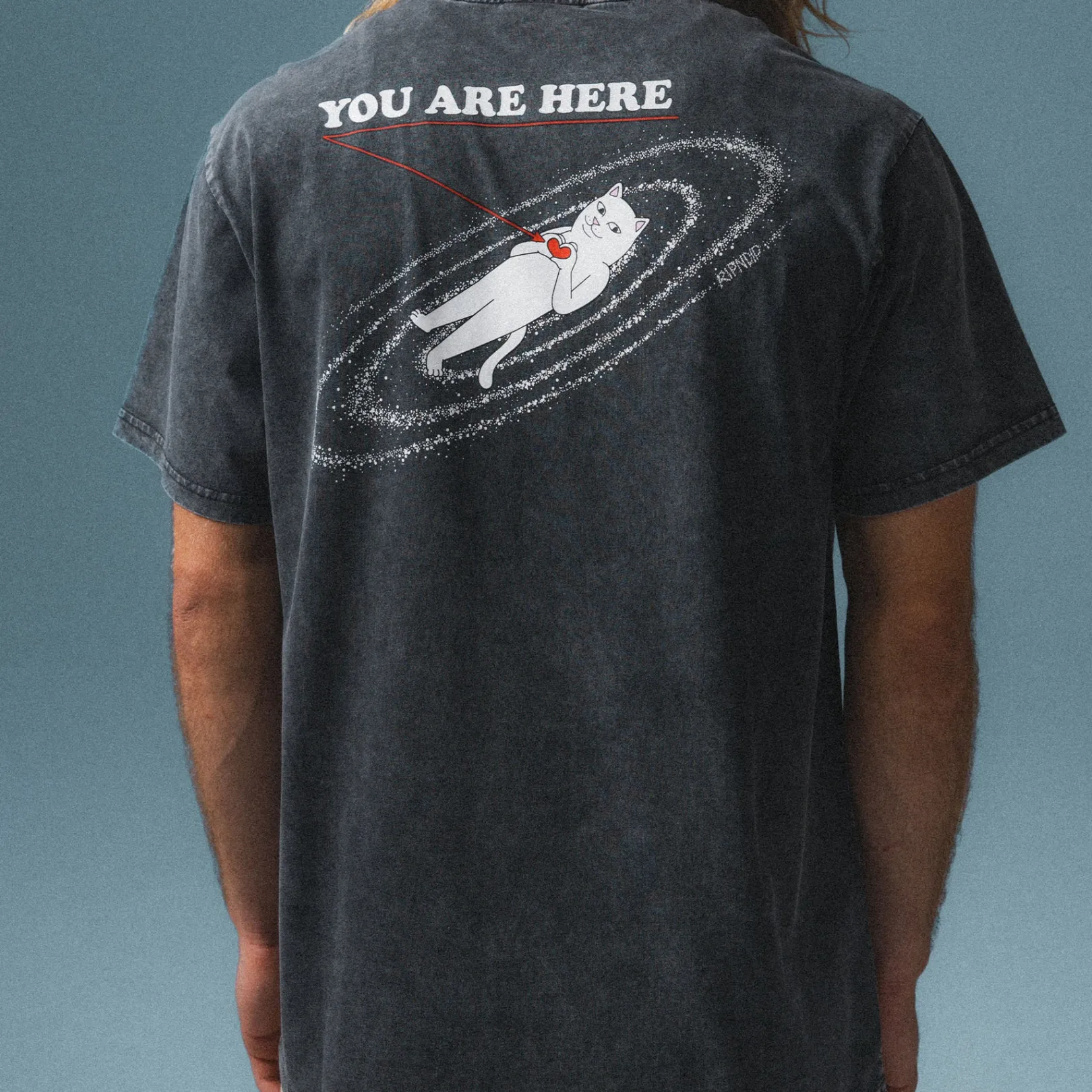 You Are Here Tee (Black)<Ripndip New